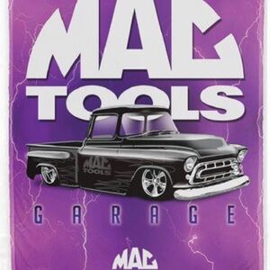 MAC TOOLS 50x60 Blanket Fleece Purple Garage Sign Throw Item Y0156